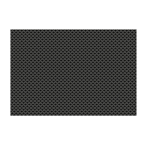 Ritz 64801 Rectangular Polyester Placemat - 13" X 19", Charcoal-cityfoodequipment.com