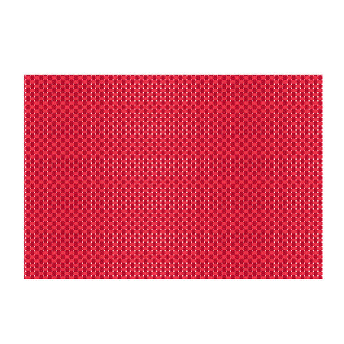 Ritz 64807 Rectangular Polyester Placemat - 13" X 19", Red-cityfoodequipment.com