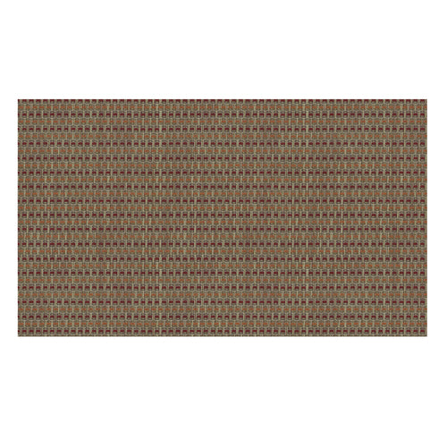 Ritz 64905 Rectangular Polyester Placemat - 13" X 19", Tan/orange/rust-cityfoodequipment.com