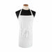 Chef Revival BIAWH Bib Apron - 32" X 32 1/2", Cotton/poly, White-cityfoodequipment.com