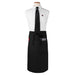 Chef Revival CL2PWABK-1 2 Pocket Waist Apron - 33" X 30", Polyester, Black-cityfoodequipment.com