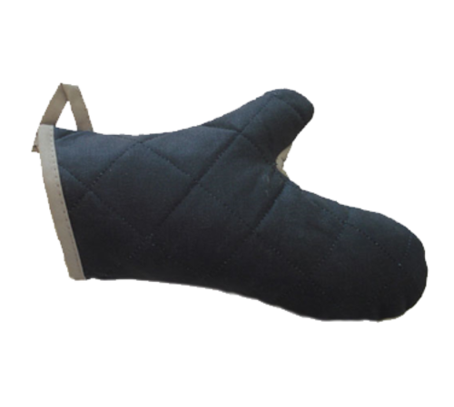 Chef Revival CL2PX23BKBK 13" Conventional Oven Mitt - Forearm Length, Black/beige-cityfoodequipment.com