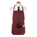 Chef Revival CL3PBIABGFP-1 3 Pocket Bib Apron W/ Adjustable Neck Strap - 26" X 23", Polyester, Burgundy-cityfoodequipment.com