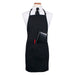 Chef Revival CL3PBIAELBK-1 3 Pocket Bib Apron W/ Adjustable Neck Strap - 26" X 31", Polyester, Black-cityfoodequipment.com