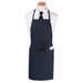 Chef Revival CL3PBIAELNV-1 3 Pocket Bib Apron W/ Adjustable Neck Strap - 26" X 31", Polyester, Navy Blue-cityfoodequipment.com