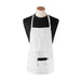 Ritz CL3PBIAWHFP-1 3 Pocket Bib Apron W/ Adjustable Neckstrap - 26" X 23", Polyester, White-cityfoodequipment.com