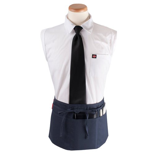 Chef Revival CL3PWACNV-1 3 Pocket Waist Apron - 25" X 11", Polyester, Navy Blue-cityfoodequipment.com
