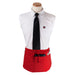 Chef Revival CL3PWACRD-1 3 Pocket Waist Apron - 25" X 11", Polyester, Red-cityfoodequipment.com