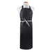 Chef Revival CLNPBIABK-1 Bib Apron W/ Adjustable Neck Strap - 26" X 31", Polyester, Black-cityfoodequipment.com