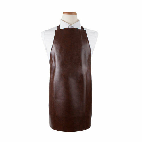 Chef Revival CLVAHD-1 Bib Apron - 26" X 28", Vinyl, Light Brown-cityfoodequipment.com