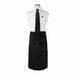 Chef Revival CLWABK-1 Waist Apron - 32" X 29 1/2", Cotton/poly, Black-cityfoodequipment.com
