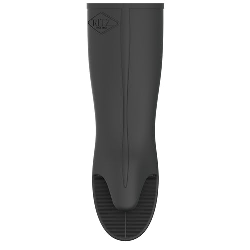 Chef Revival RZS685PMBK17 17" Puppet Oven Mitt W/ Cotton Lining - Silicone, Black-cityfoodequipment.com