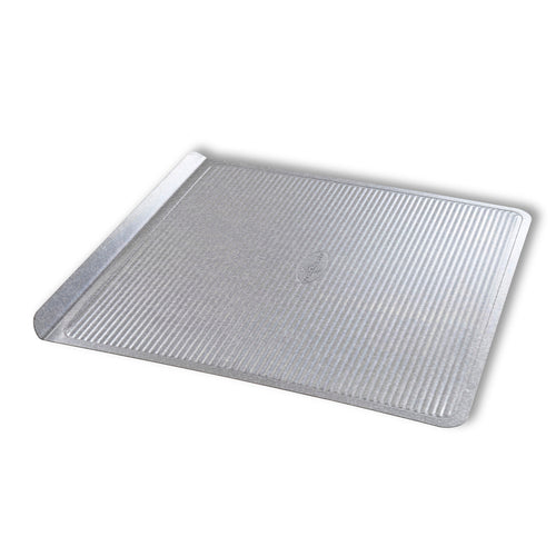 USA Pan 20300 1/2 Half Size Bun / Sheet Pan - 14" X 14" X 1", 22 Gauge Aluminum, AMERICOAT®-cityfoodequipment.com