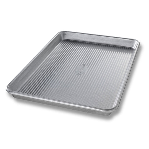USA Pan 20700 Jelly Roll Pan, 9 4/5" X 14 3/4" X 1", AMERICOAT Glazed 22 Ga Aluminized Steel-cityfoodequipment.com