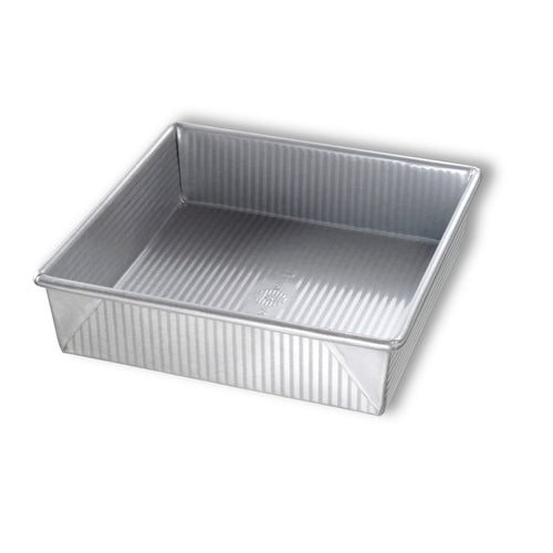 USA Pan 21300 Cake Pan, 8 9/16" X 8 9/16" X 2 1/4", AMERICOAT Glazed 22 Ga Aluminized Steel-cityfoodequipment.com