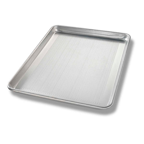 Chicago Metallic 40851 1/2 Half Size Bun / Sheet Pan - 17 3/4" X 13" X 1", 18 Gauge Aluminum, Perforated, AMERICOAT®-cityfoodequipment.com