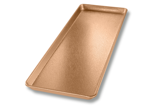 Chicago Metallic 40920 Display Pan, 9" X 26" X 1", Gold Finish, 16 Ga. Anodized Aluminum-cityfoodequipment.com
