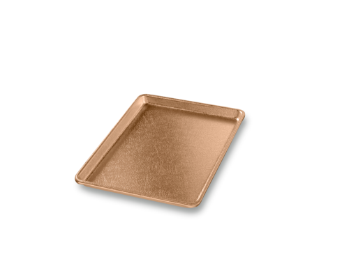 Chicago Metallic 40940 Display Pan, 9 7/16" X 12 9/10" X 4/5", Gold Finish, 16 Ga Anodized Aluminum-cityfoodequipment.com