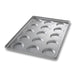 Chicago Metallic 41002 Burger Bun Pan, Makes (15) 4 1/10" X 3 3/4" X 1/2" Buns, AMERICOAT Glazed 22 Ga Aluminized Steel-cityfoodequipment.com