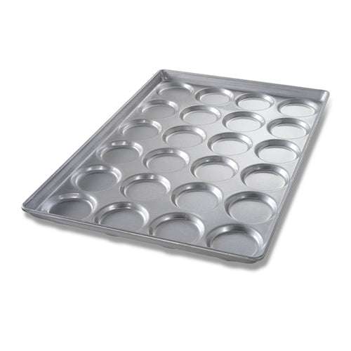 Chicago Metallic 42345 Burger Bun Pan, Makes (24) 4 1/4" Rounds, AMERICOAT Glazed 26 Ga Aluminized Steel-cityfoodequipment.com