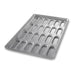 Chicago Metallic 42415 Hot Dog Bun Pan, Makes (24) 6" X 2 4/25" Buns, AMERICOAT Glazed 22 Ga Aluminized Steel-cityfoodequipment.com