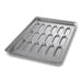 Chicago Metallic 42435 Hot Dog Bun Pan, Makes (18) 6" X 1 2/32" Buns, AMERICOAT Glazed 22 Ga Aluminized Steel-cityfoodequipment.com