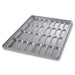 Chicago Metallic 42465 Cluster Hot Dog Bun Pan, Makes (32) 5 3/5" X 2 4/25" Buns, AMERICOAT Glazed 22 Ga Aluminized Steel-cityfoodequipment.com