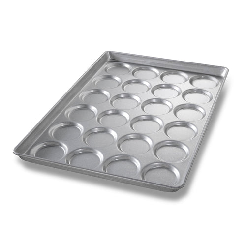Chicago Metallic 42495 Burger Bun Pan, Epan, Makes (24) 3 3/4" Rounds, AMERICOAT Glazed 26 Ga Aluminized Steel-cityfoodequipment.com