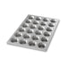 Chicago Metallic 42755 Mini Muffin Pan, Makes (24) 2 3/4" Muffins, AMERICOAT Glazed 26 Ga Aluminized Steel-cityfoodequipment.com