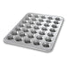 Chicago Metallic 42756 Mini Muffin Pan, Makes (35) 2 3/4" Muffins, AMERICOAT Glazed 26 Ga Aluminized Steel-cityfoodequipment.com