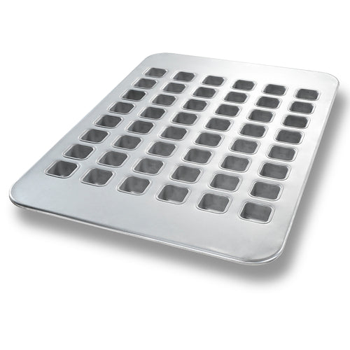 Chicago Metallic 42865 48 Compartment Brownie Bite Pan - Aluminized Steel, AMERICOAT® Glazed-cityfoodequipment.com