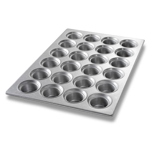 Chicago Metallic 43026 Large Crown Muffin Pan, Makes (24) 3 3/5" Muffins, AMERICOAT Glazed 22 Ga Aluminized Steel-cityfoodequipment.com