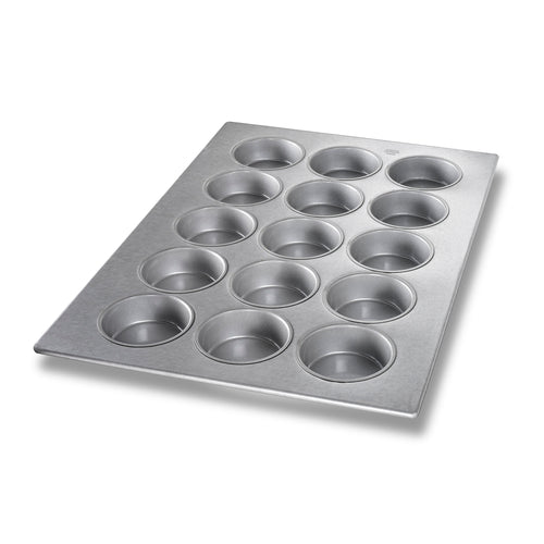 Chicago Metallic 43037 Cupcake Pan W/ (15) 10 Oz Cup Capacity, Aluminized Steel-cityfoodequipment.com