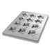 Chicago Metallic 43045 Mini Star Cake Pan, Makes (12) 4 1/2" Cakes, AMERICOAT Glazed 22 Ga Aluminized Steel-cityfoodequipment.com