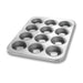 Chicago Metallic 43385 Strawberry Shortcake Pan - Makes (12) 3 3/8" Cakes, Aluminized Steel, AMERICOAT® Glazed-cityfoodequipment.com