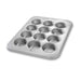 Chicago Metallic 43645 Large Muffin Pan, Makes (12) 3 1/4" Muffins, AMERICOAT Glazed 26 Ga Aluminized Steel-cityfoodequipment.com