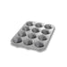 Chicago Metallic 43695 Muffin/pecan Roll Pan, Makes (12) 3 11/16" Muffins, AMERICOAT Glazed 26 Ga Aluminized Steel-cityfoodequipment.com