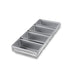 Chicago Metallic 44065 Bread Pan Set, Holds (4) 8" X 4" Pans, AMERICOAT Glazed 26 Ga. Aluminized Steel-cityfoodequipment.com