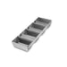 Chicago Metallic 44145 Bread Pan Set, Holds (4) 5 3/5" X 3 1/10" Pans, AMERICOAT Glazed 26 Ga Aluminized Steel-cityfoodequipment.com
