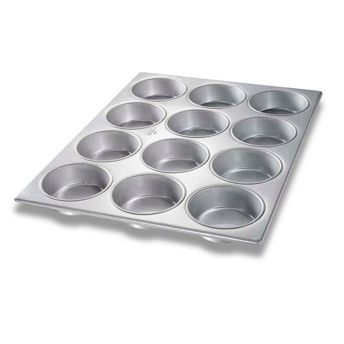 Chicago Metallic 44215 Large Muffin/mini Cake Pan, Makes (12) 4 1/4" Cakes, AMERICOAT Glazed 26 Ga Aluminized Steel-cityfoodequipment.com