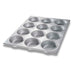 Chicago Metallic 44215 Large Muffin/mini Cake Pan, Makes (12) 4 1/4" Cakes, AMERICOAT Glazed 26 Ga Aluminized Steel-cityfoodequipment.com