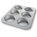 Chicago Metallic 44305 Oversized Jumbo Muffin Pan, Makes (6) 4 1/4" Cakes, AMERICOAT Glazed 26 Ga Aluminized Steel-cityfoodequipment.com
