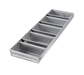 Chicago Metallic 44575 Bread Pan Set, Holds (5) 7 3/8" X 3 3/5" Pans, AMERICOAT Glazed 26 Ga Aluminized Steel-cityfoodequipment.com