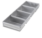 Chicago Metallic 44585 Bread Pan Set, Holds (4) 8 1/2" X 5 3/4" Pans, AMERICOAT Glazed 26 Ga Aluminized Steel-cityfoodequipment.com
