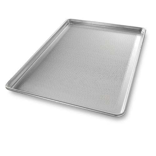 Chicago Metallic 44690 1/1 Full Size Bun / Sheet Pan - 26" X 18" X 1", 16 Gauge Aluminum, Perforated, AMERICOAT®-cityfoodequipment.com