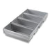 Chicago Metallic 44765 Bread Pan Set, Makes (4) 12" X 5" Loaves, AMERICOAT Glazed 26 Ga. Aluminized Steel-cityfoodequipment.com