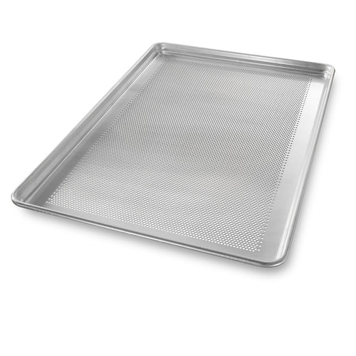 Chicago Metallic 44896 1/1 Full Size Bun / Sheet Pan - 26" X 18" X 1", 18 Gauge Aluminum, Perforated, AMERICOAT®-cityfoodequipment.com