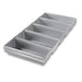 Chicago Metallic 44955 Bread Pan Set, Holds (5) 12 1/4" X 4 1/2" Pans, AMERICOAT Glazed 26 Ga Aluminized Steel-cityfoodequipment.com
