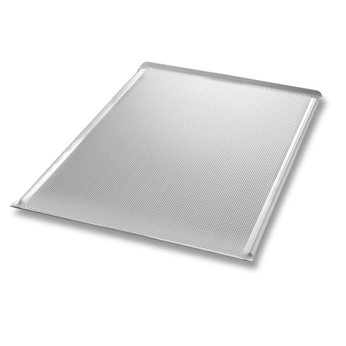 Chicago Metallic 45135 1/1 Full Size Bun / Sheet Pan - 26" X 18" X 1", 14 Gauge Aluminum, Perforated, AMERICOAT®-cityfoodequipment.com