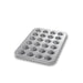 Chicago Metallic 45245 Mini Muffin Pan, Makes (24) 2 2/32" Muffins, AMERICOAT Glazed 26 Ga Aluminized Steel-cityfoodequipment.com